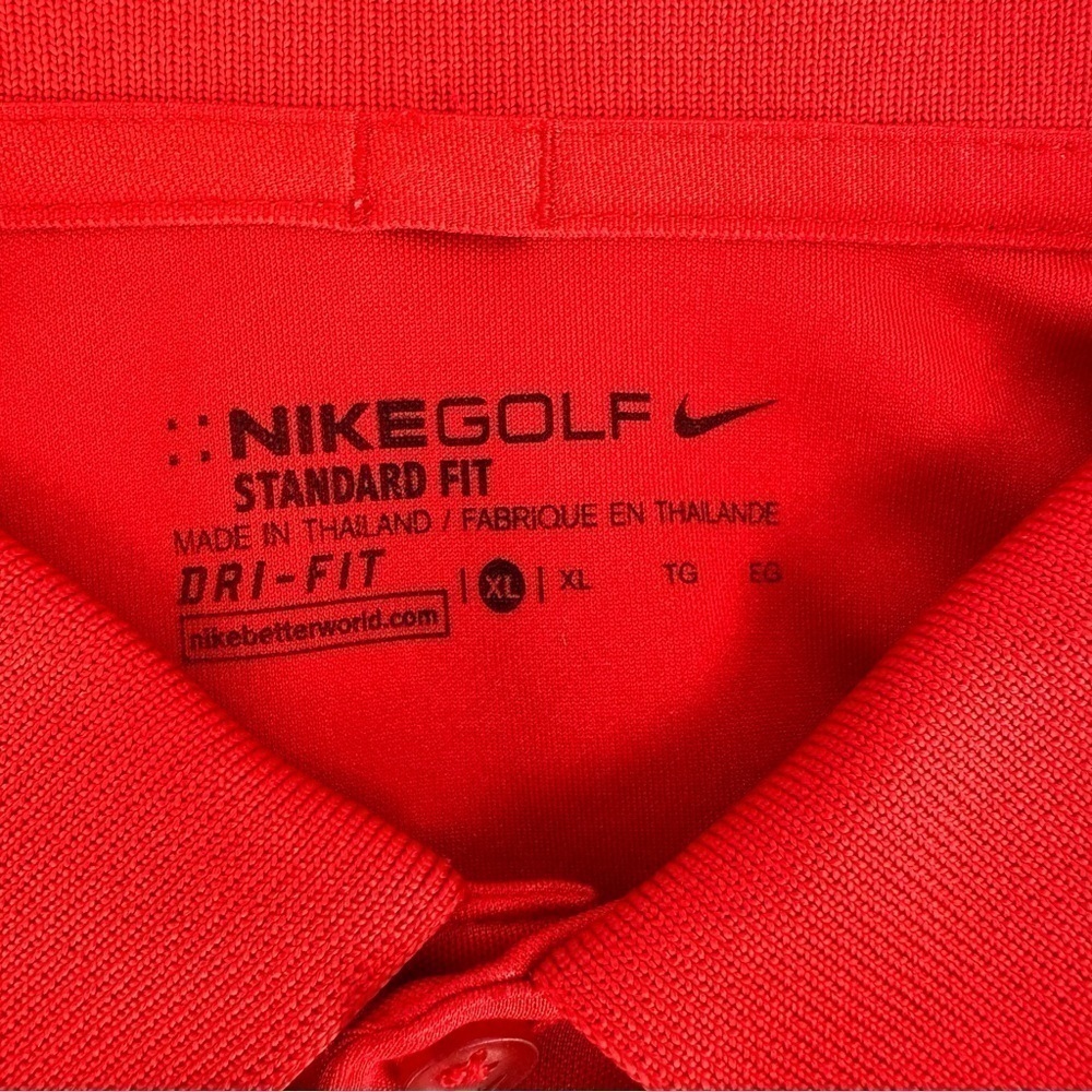 Nike Pro-Golf Standard Fit Red - Geometric Print - Polo - Size: XL - Picture 2 of 4